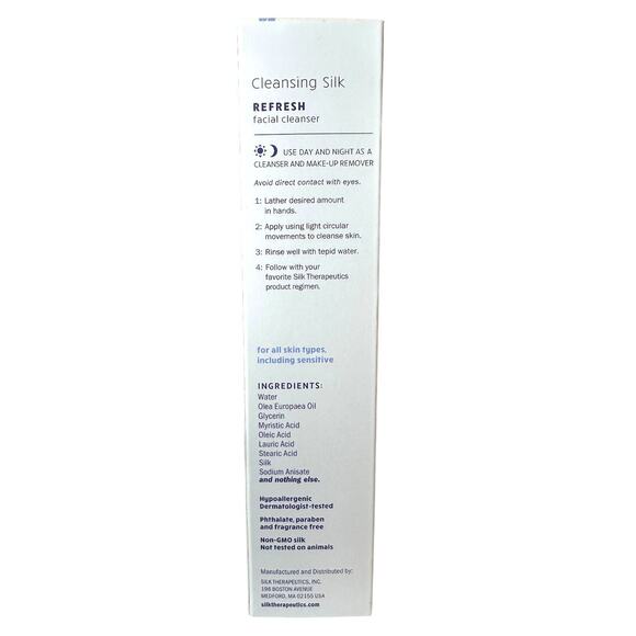 Silk Therapeutics Cleansing Silk Refresh Facial Cleanser Makeup Remover 5 Fl Oz - Picture 4 of 5